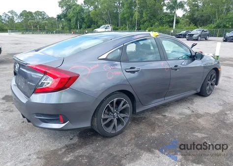 2019 Honda Civic Sport из США, поврежденный, VIN 19XFC2F84KE037556